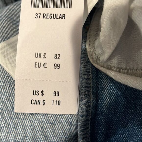 NWT Abercrombie & Fitch The Mom High Rise Women’s Jeans Size 37/24R plus size. - Picture 7 of 11